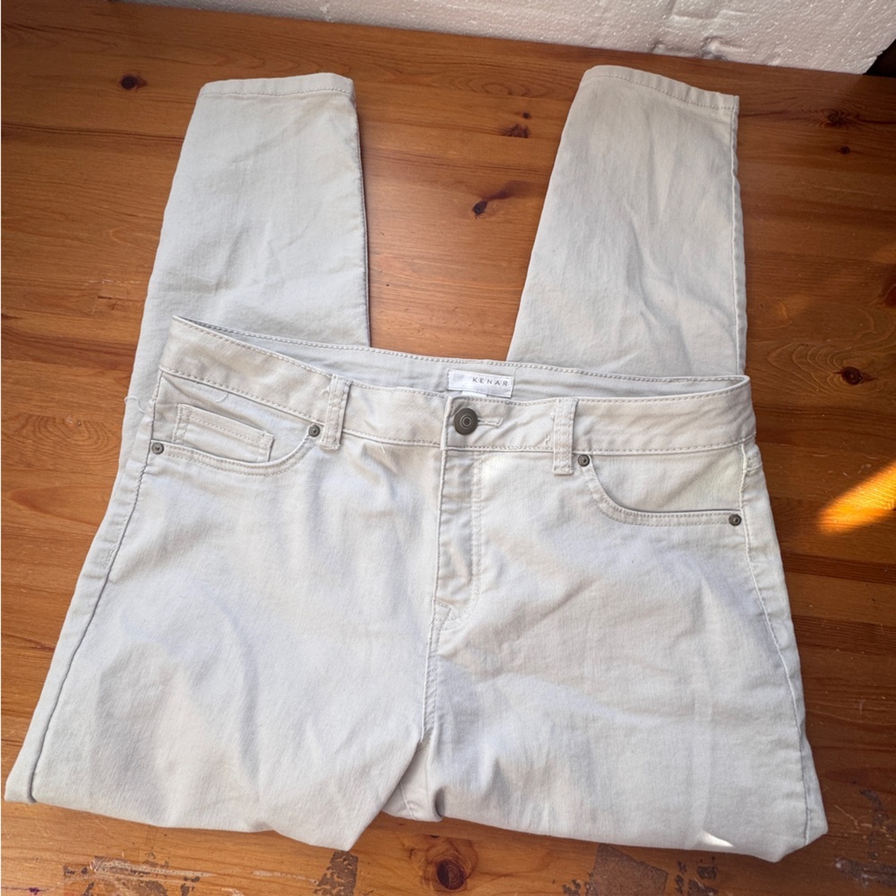 Kenar light beige stretchy pants size 12